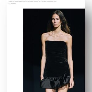 ZARA VELVET MINI DRESS, ZW COLLECTION SIZE MEDIUM, NWT❣️